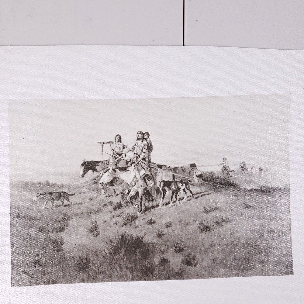 C.M. Russell Western Native‎ American Canvas Art 11x14
